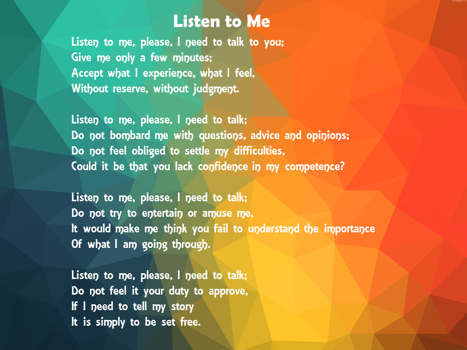 Listen to Me - Poem _1